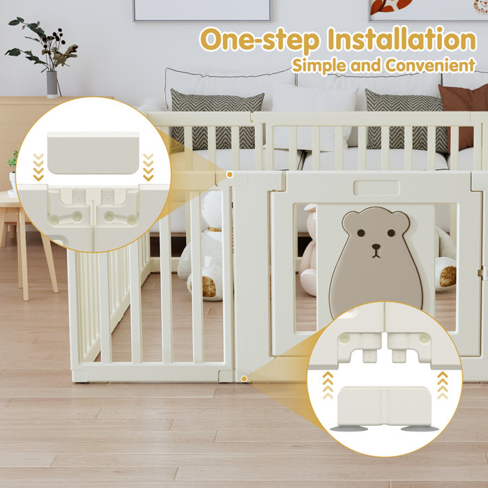 Benarita Baby Playpen Safety Gate & Reviews Wayfair